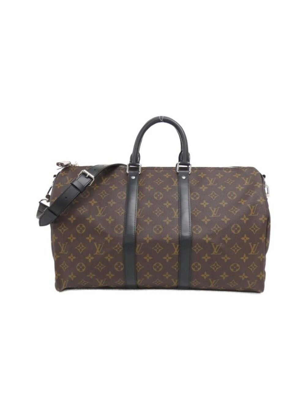 Louis Vuitton Monogram Macassar Keepall Bandouliere 45 Boston Bag